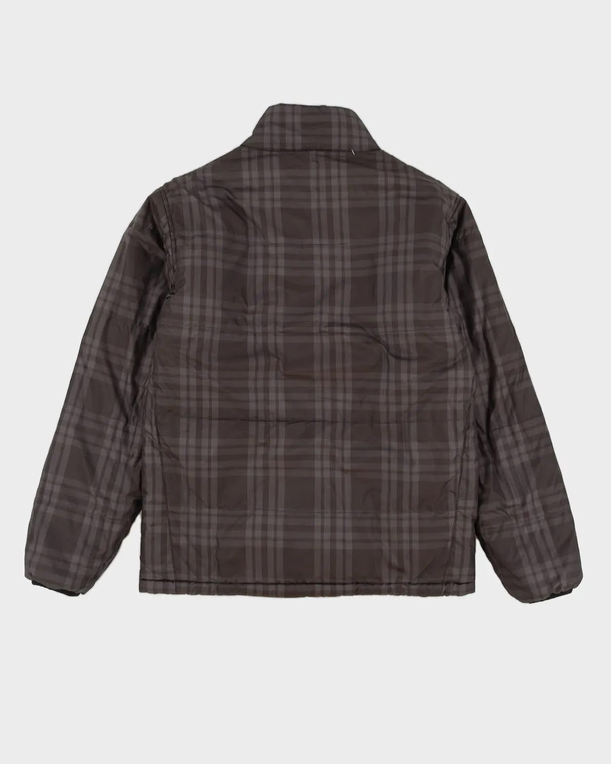 00s Stussy Reversible Grey Puffer Jacket - S