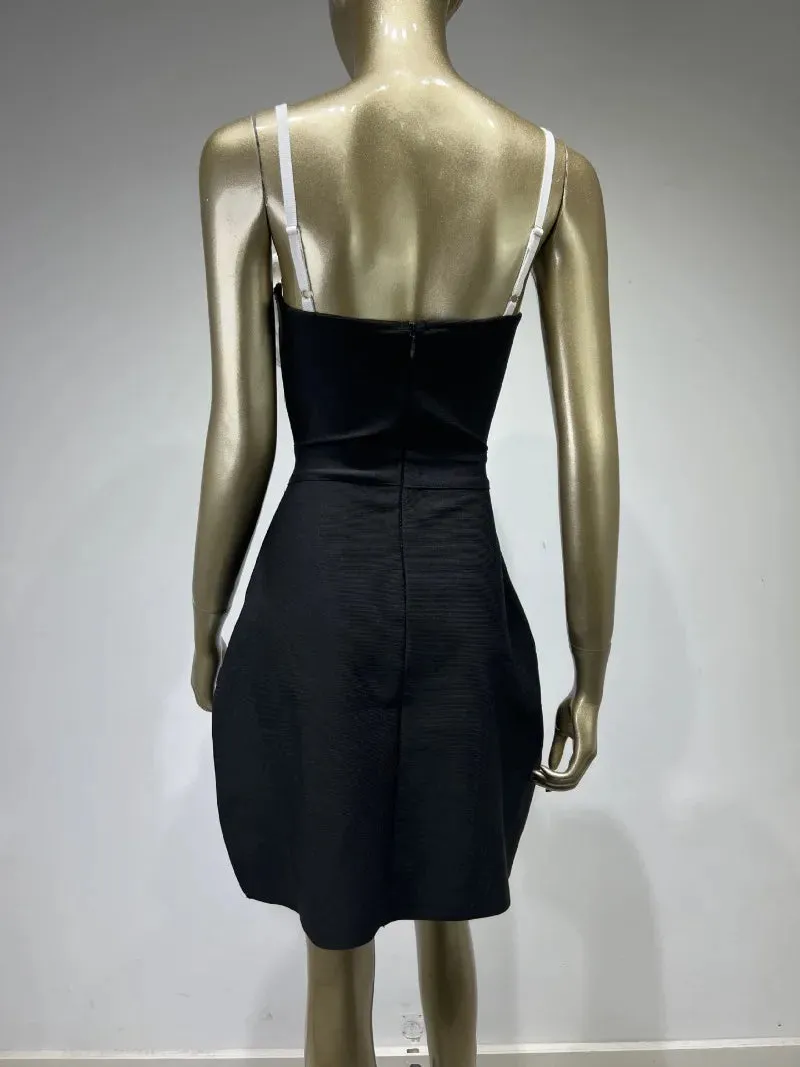 3D Flower Sleeveless Off Shoulder Dress