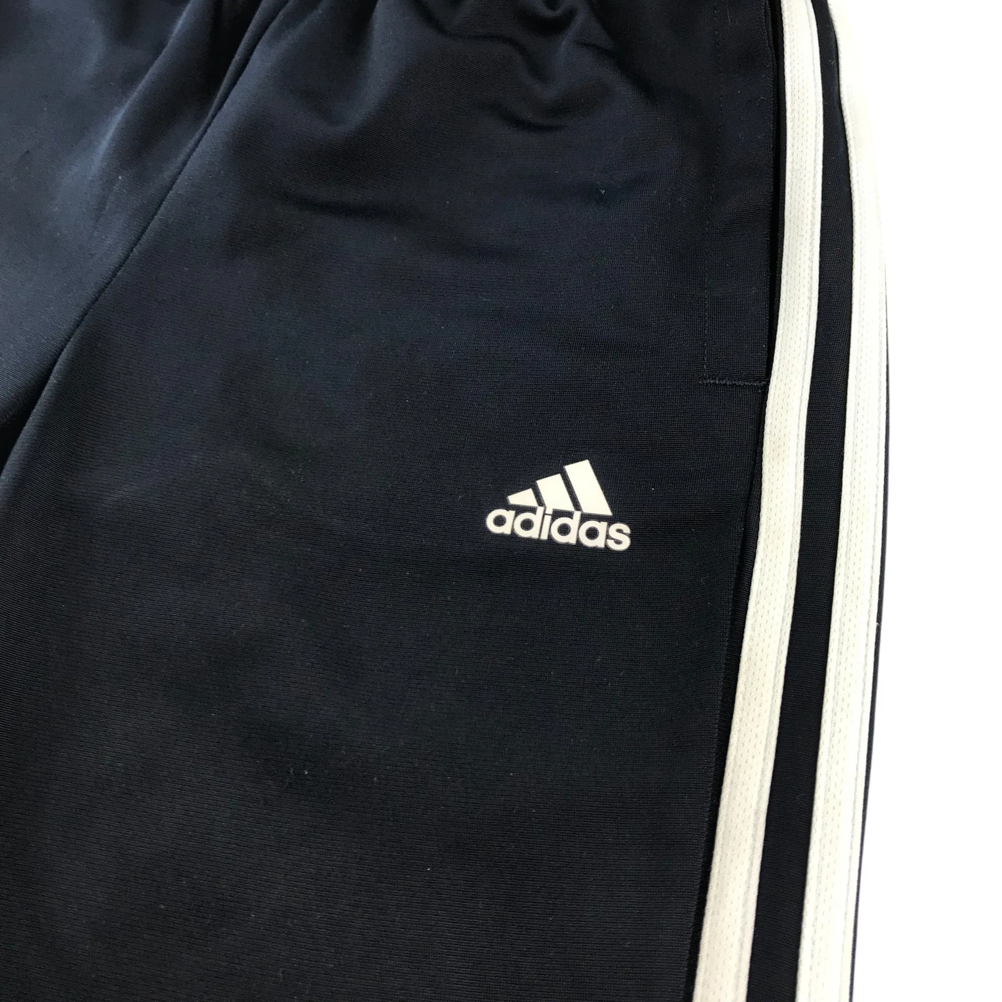 Adidas sport joggers 11-12 years navy with 3 white strips and logo