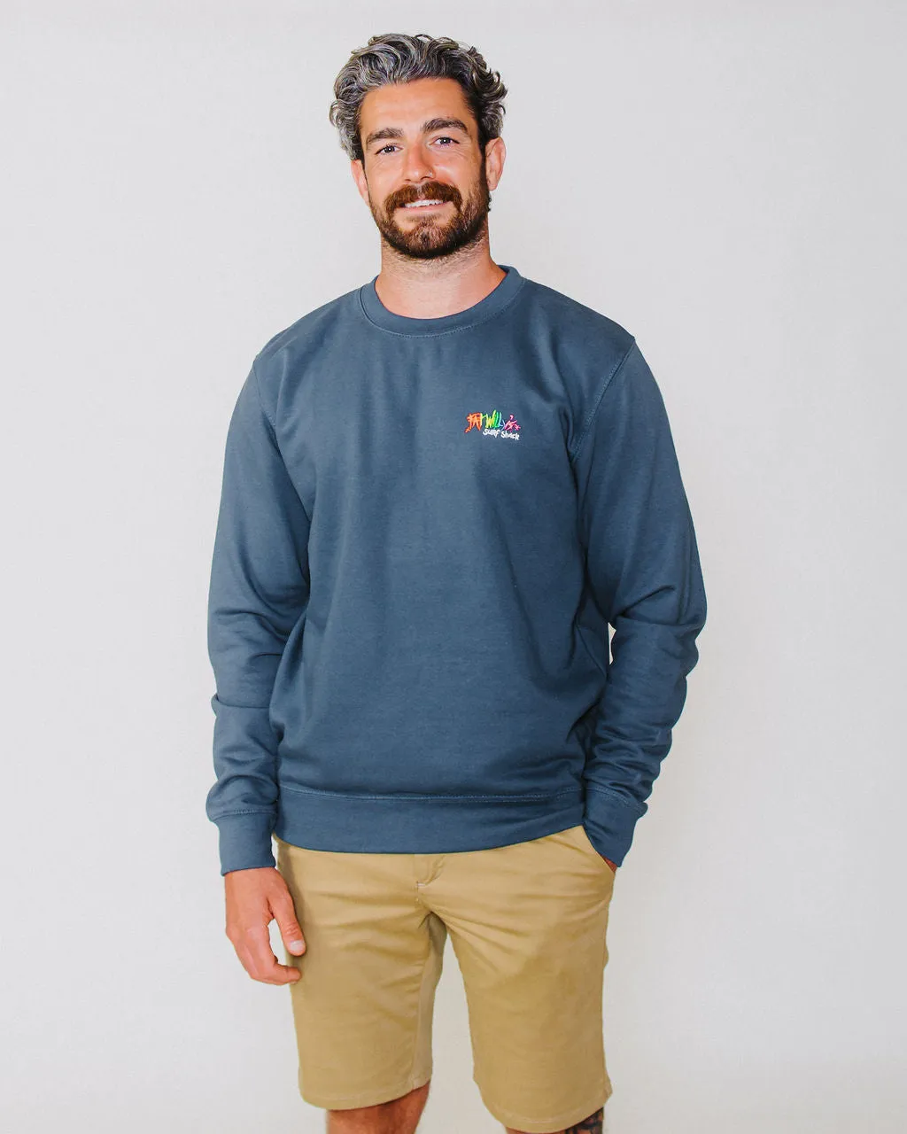 Adult Crew Sweatshirt Indigo