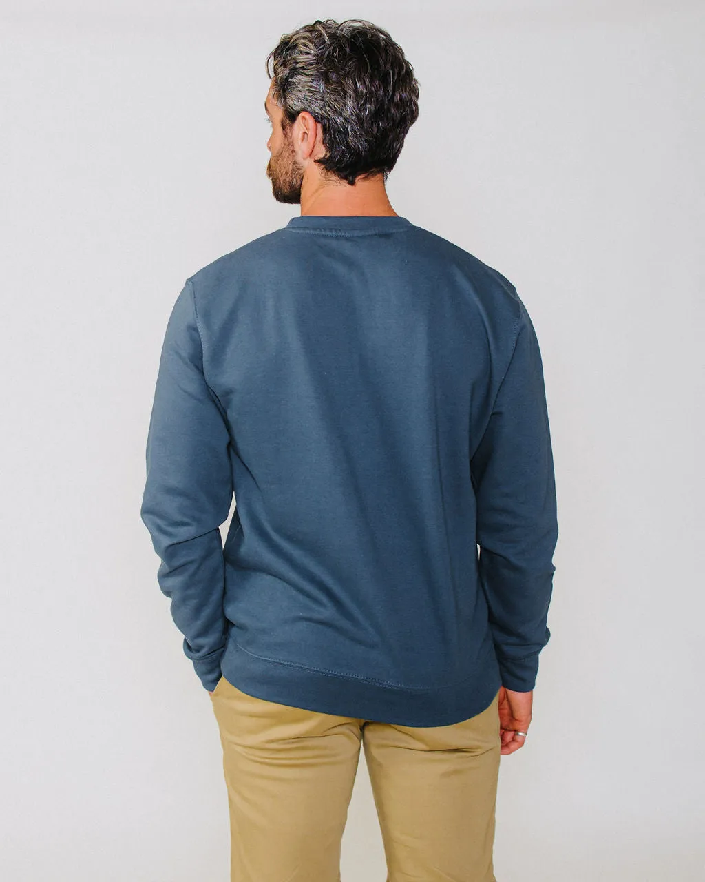 Adult Crew Sweatshirt Indigo
