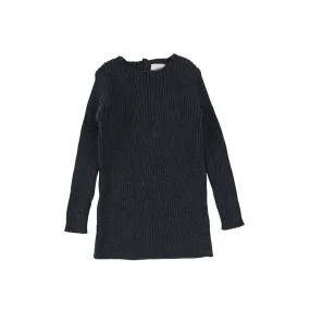 ANALOGIE INDIGO LS KNIT SWEATER