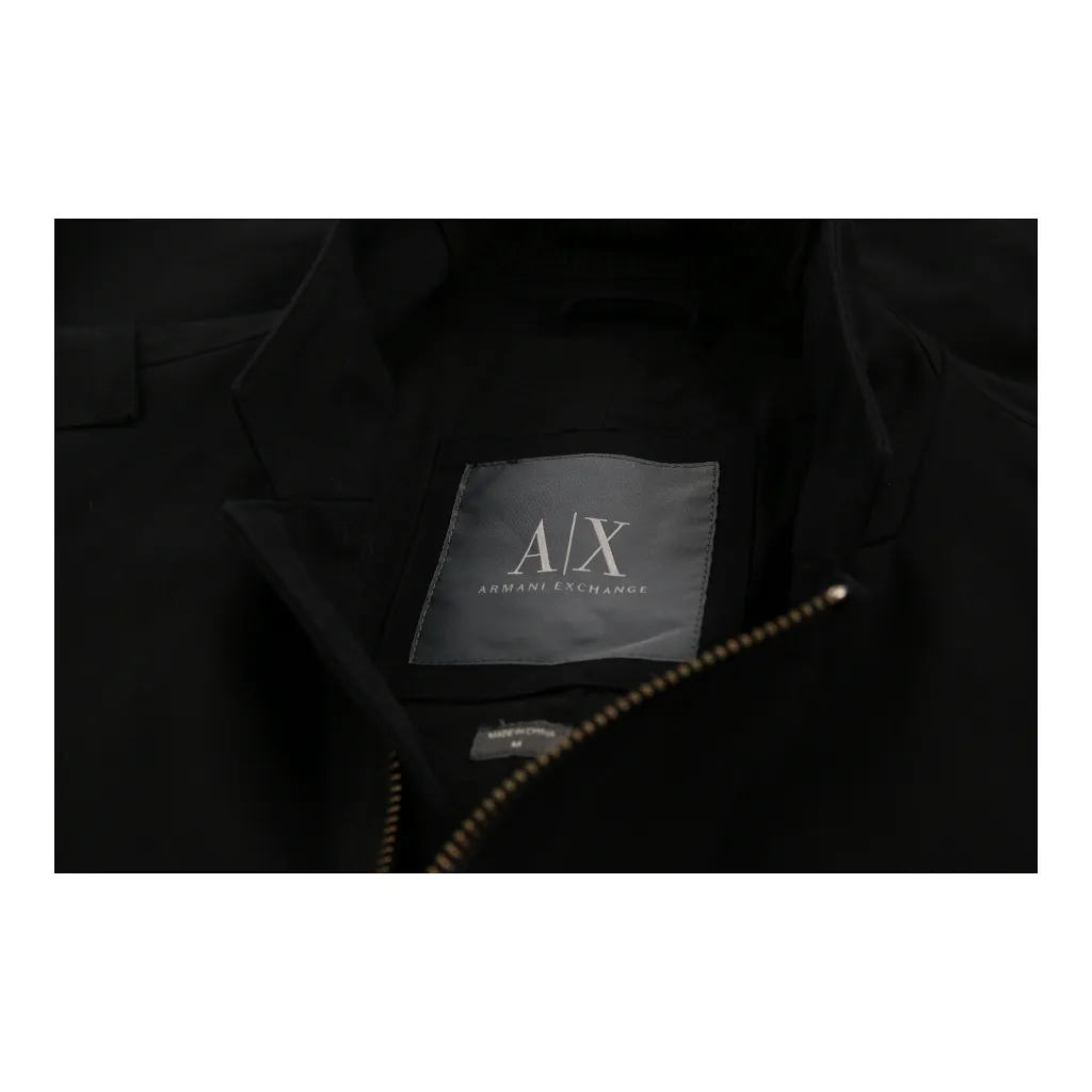Armani Exchange Jacket - Medium Black Cotton