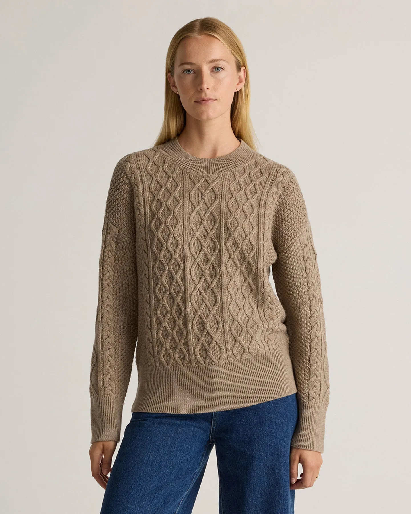 Australian Merino Wool Cable Sweater
