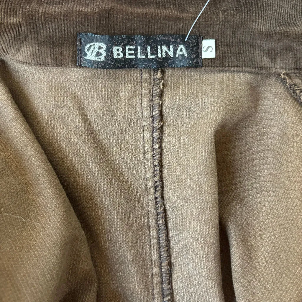 Bellina Cord Jacket - Small Brown Cotton