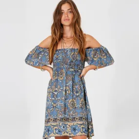Bohemian Off-Shoulder Gypsy Dress