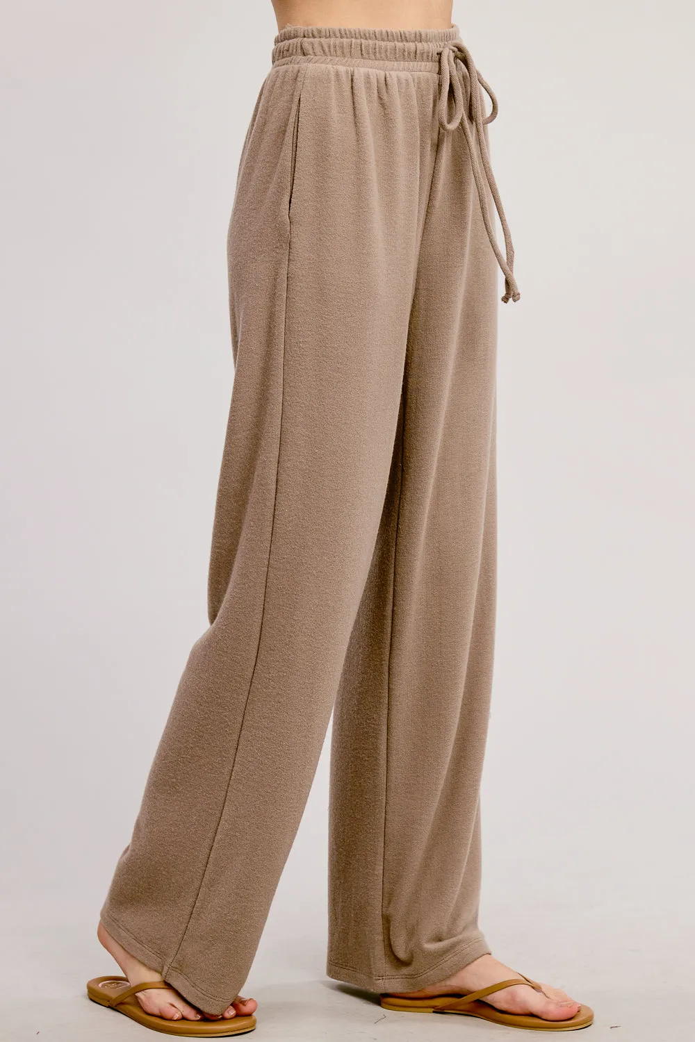Brushed Straight Leg Sweatpants