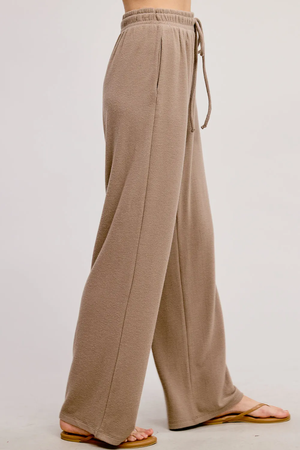 Brushed Straight Leg Sweatpants