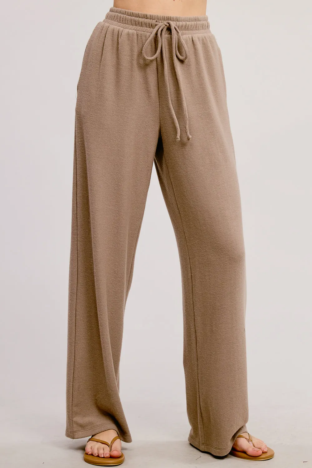 Brushed Straight Leg Sweatpants