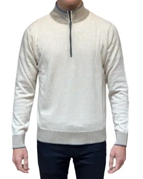 CODICE Quarter Zip Beige