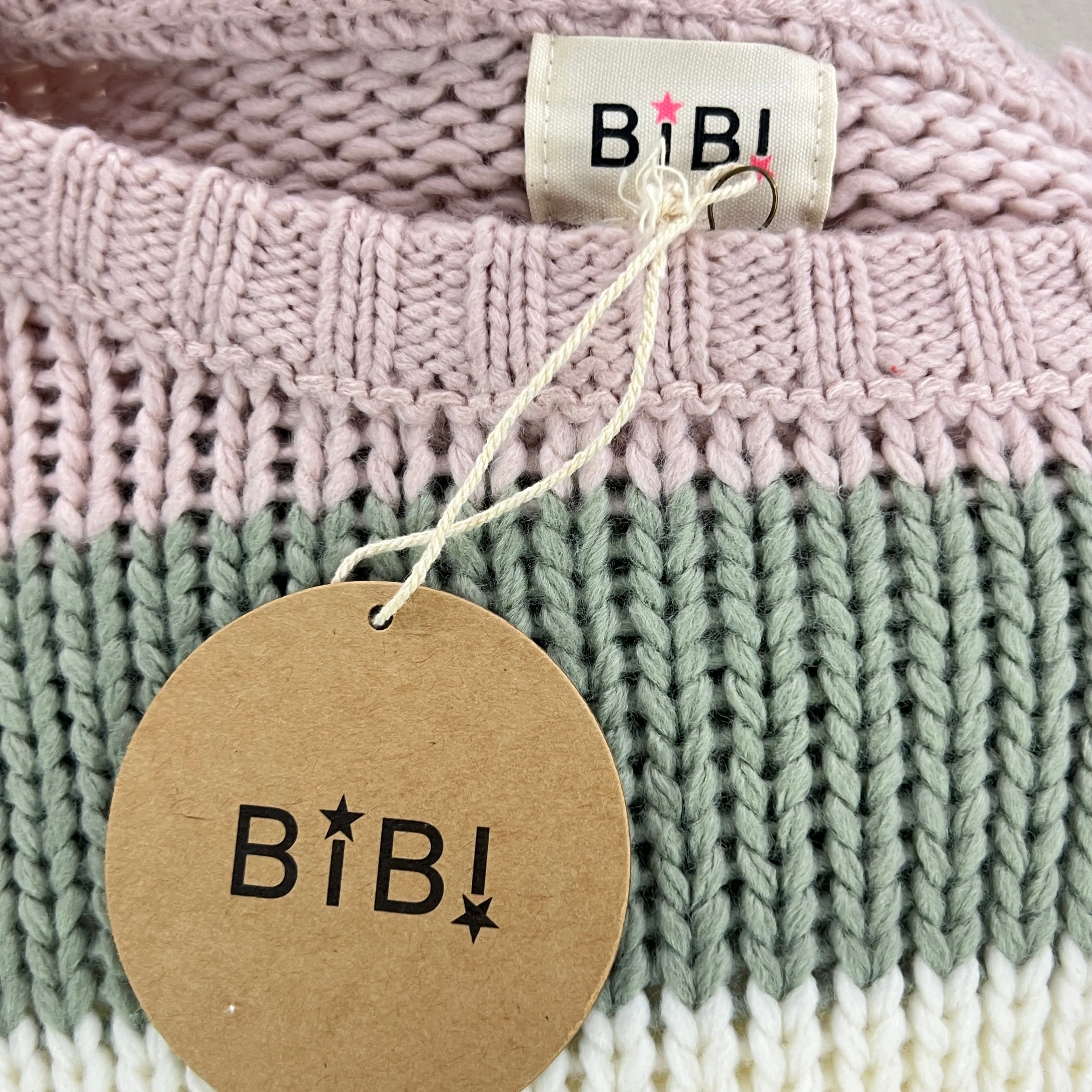 Color Block Chunky Knit Sweater