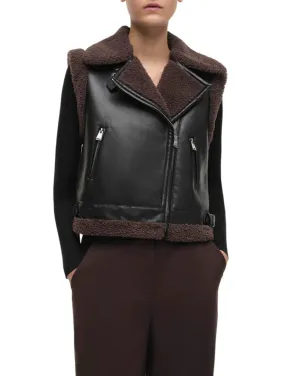 Daniels Sherpa Combo Vest - SIMKHAI