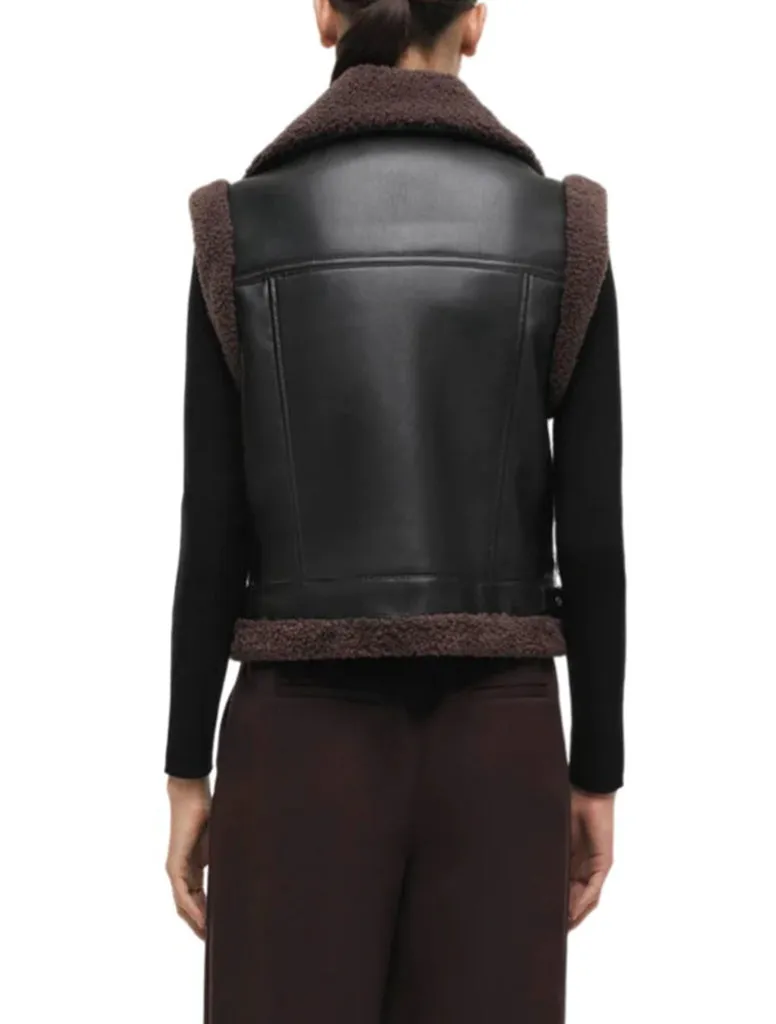 Daniels Sherpa Combo Vest - SIMKHAI