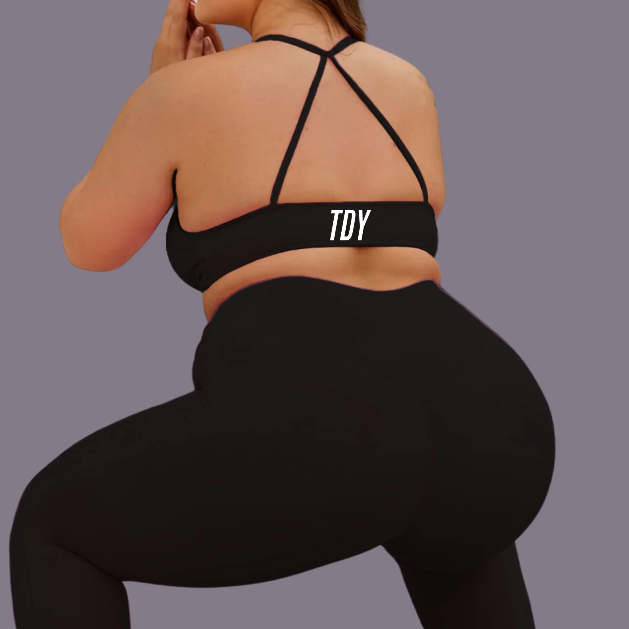 Dazzle Activewear Twist Crop Top