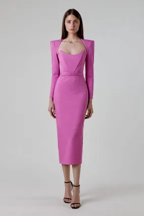 Elegant Black Long Sleeve Formal Bandage Evening Dress