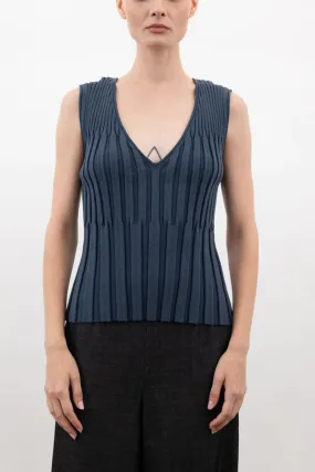 Elwaltina Elaine Kim Indigo Reversible Tank