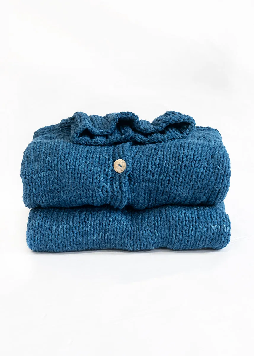 Emma Indigo Cardigan Sweater