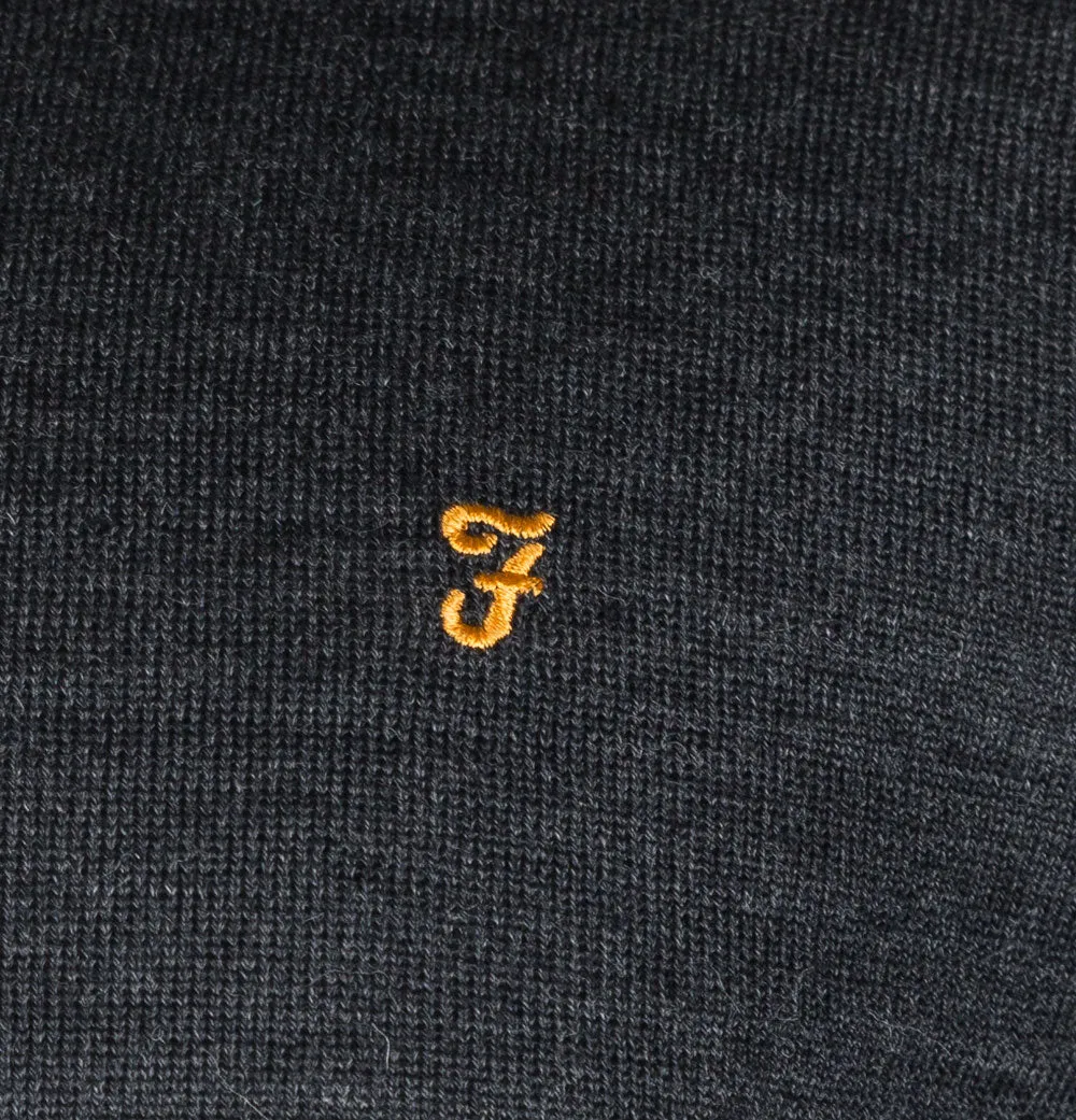 Farah Mullen Merino Wool Sweater Charcoal