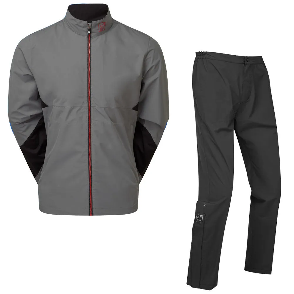 FootJoy HydroLite X Waterproof Suit - Charcoal/Black/Red   Black