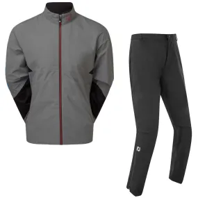 FootJoy HydroLite X/HydroLite V2 Waterproof Suit - Charcoal/Black/Red   Black