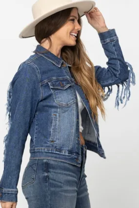 FRINGE DENIM JACKET