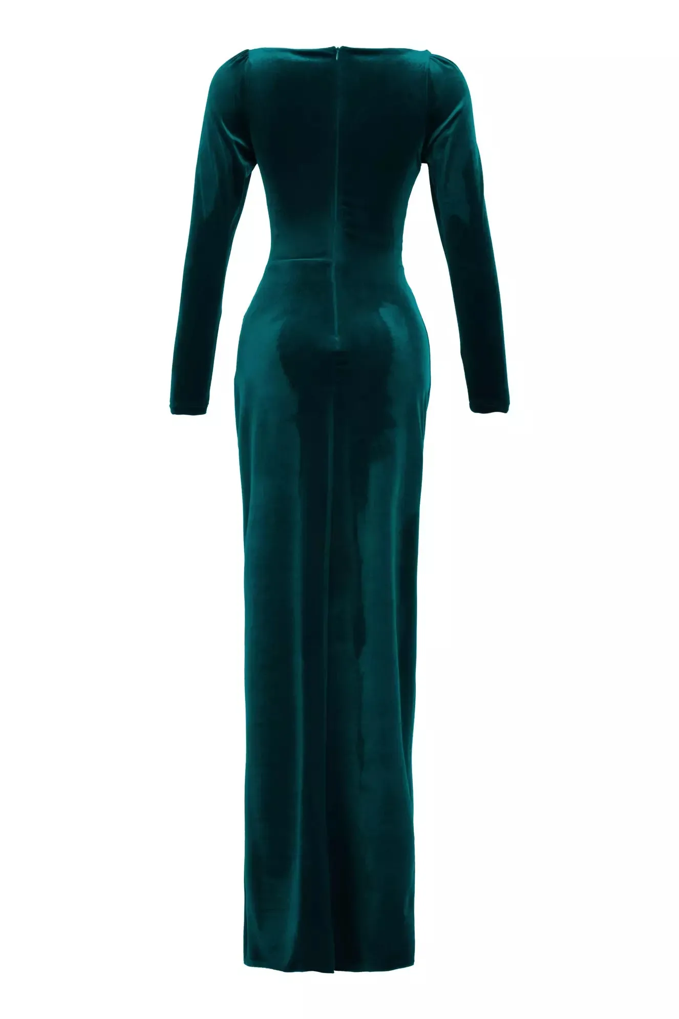FRV Green velvet long sleeve long dress - Vaughan
