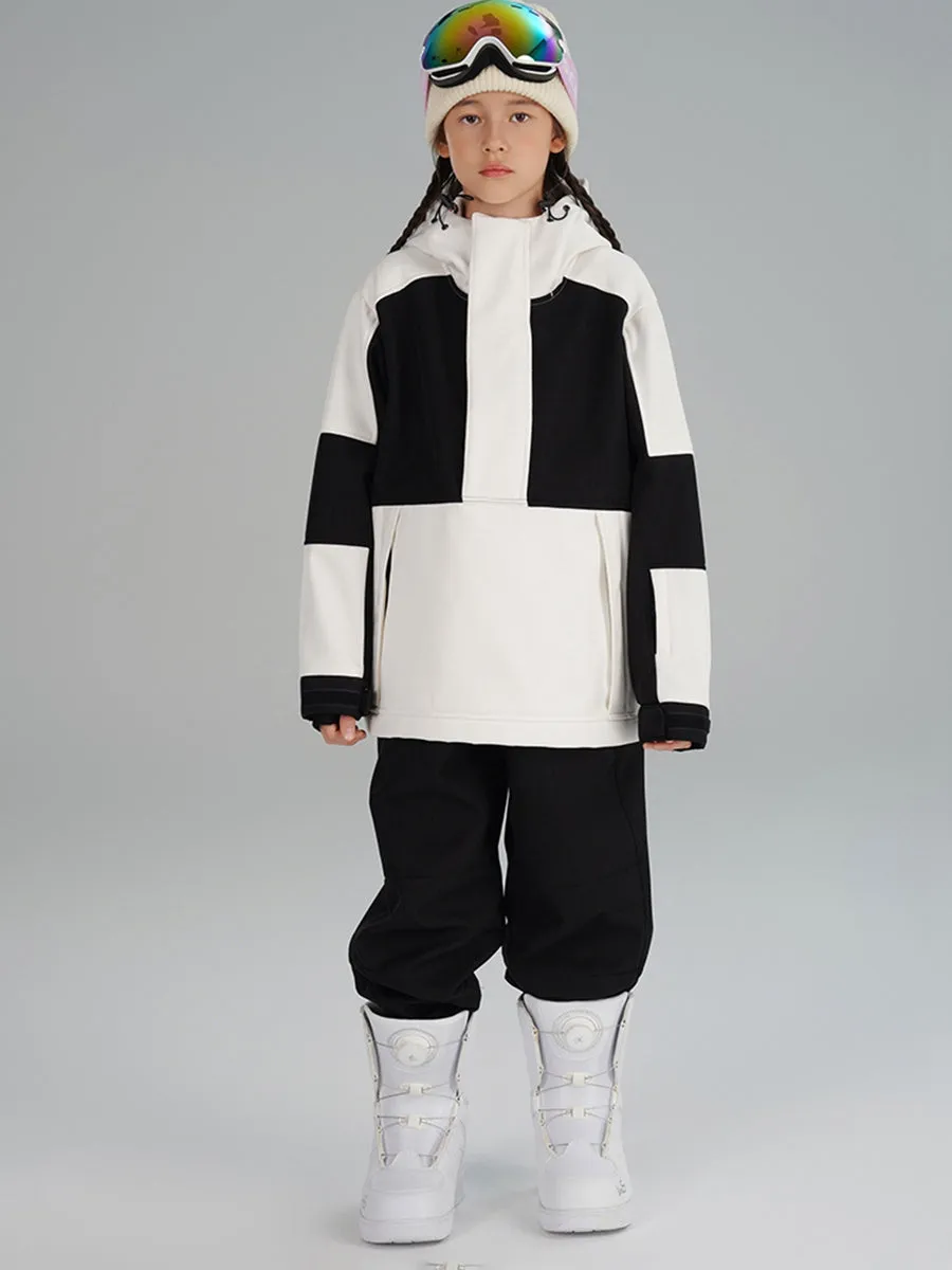 Girl's Colour Blocked Warm Snow Suit