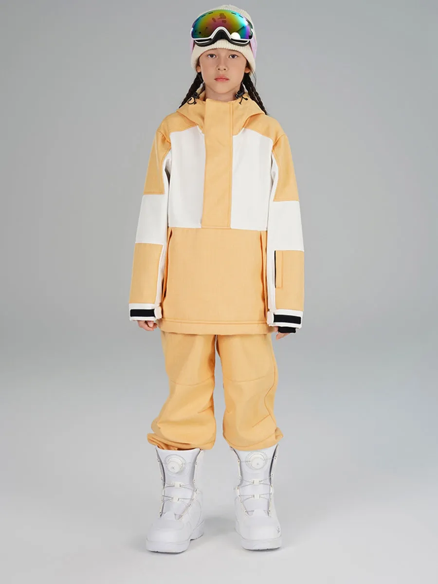Girl's Colour Blocked Warm Snow Suit