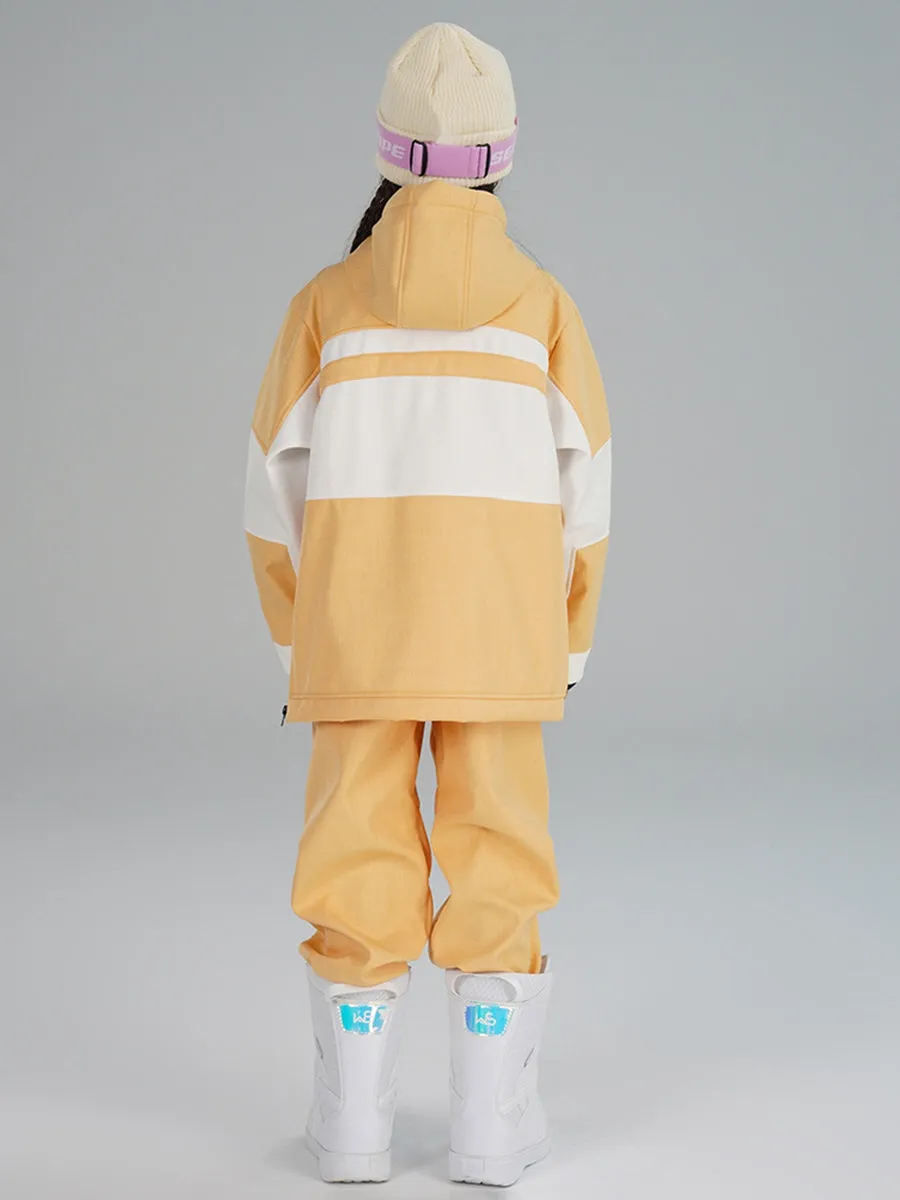 Girl's Colour Blocked Warm Snow Suit