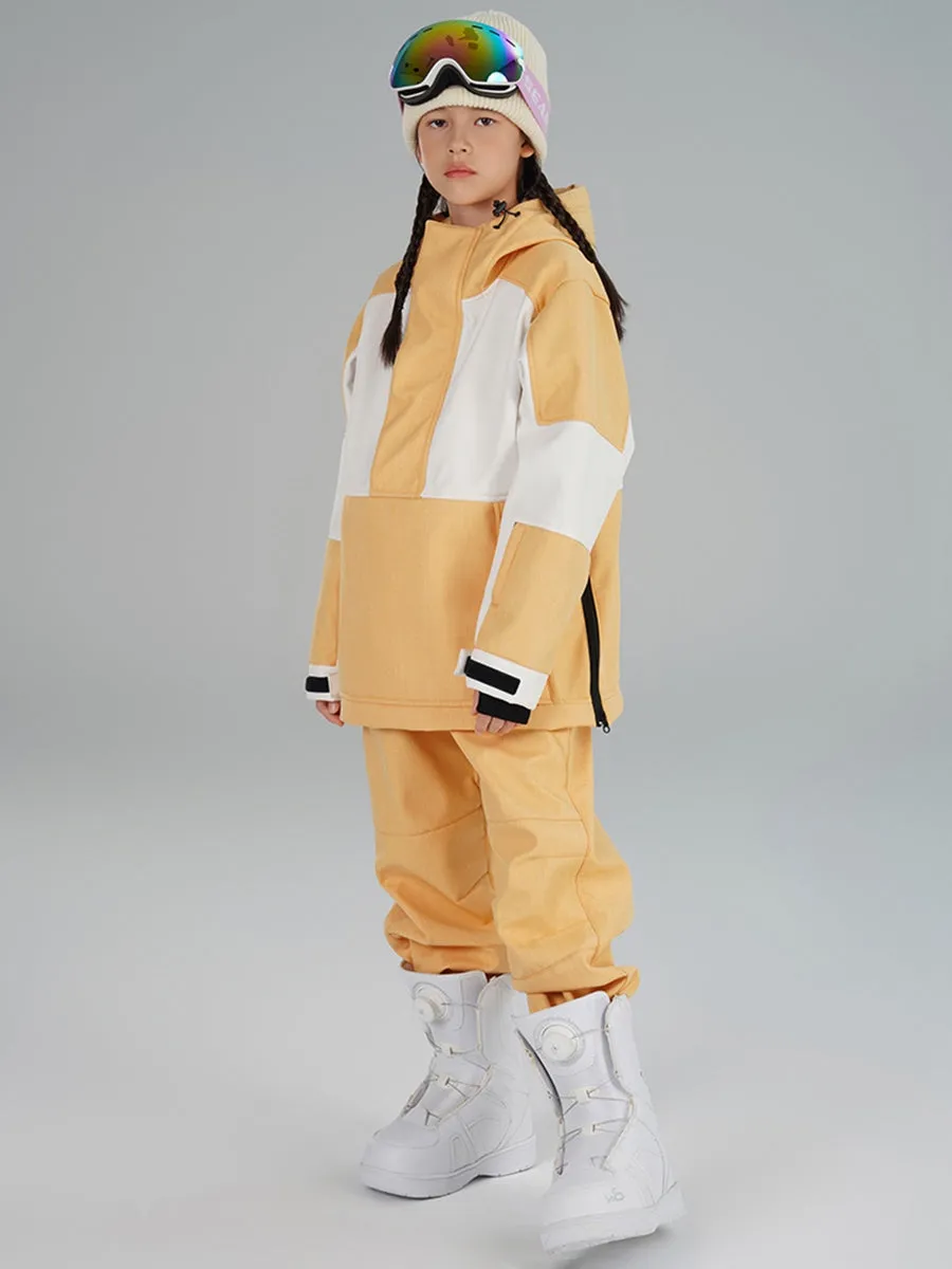 Girl's Colour Blocked Warm Snow Suit