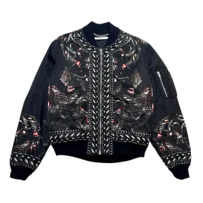 Givenchy Monkey Brothers Reversible Bomber Jacket Black Pre-Owned