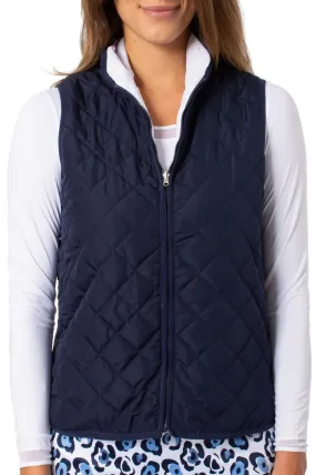 Golftini Reversable wind vest- Navy/White