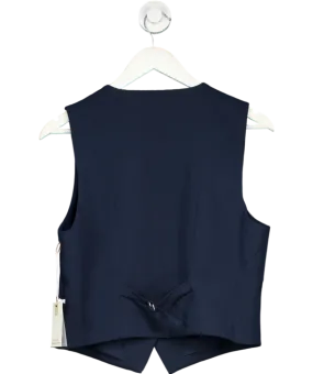 Good American Blue Luxe Suiting Vest Waistcoat UK M