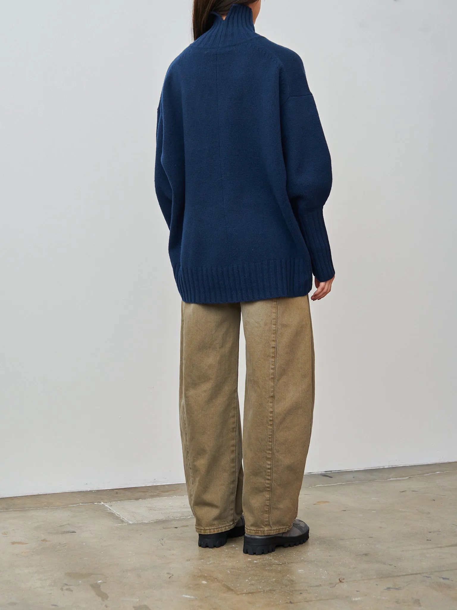 Highcollar Sweater - Indigo