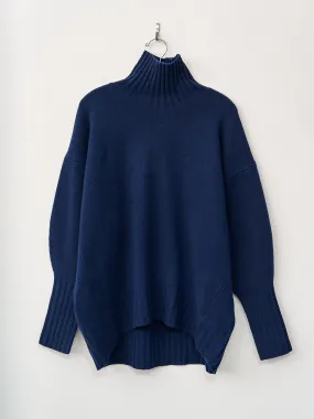 Highcollar Sweater - Indigo