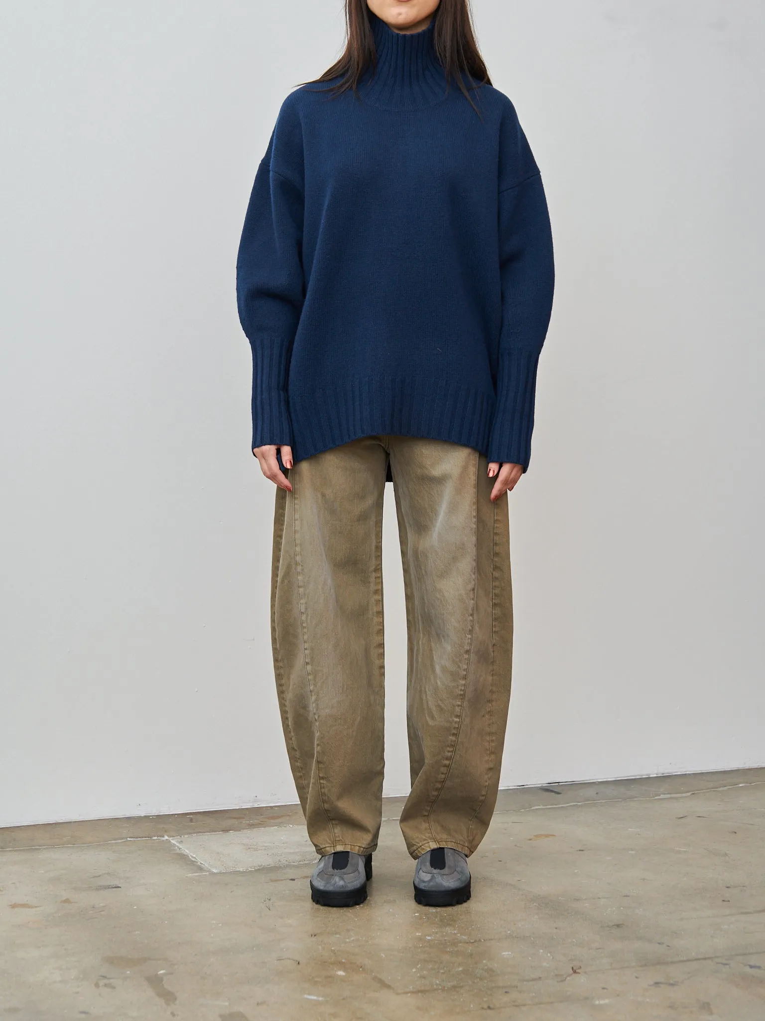 Highcollar Sweater - Indigo