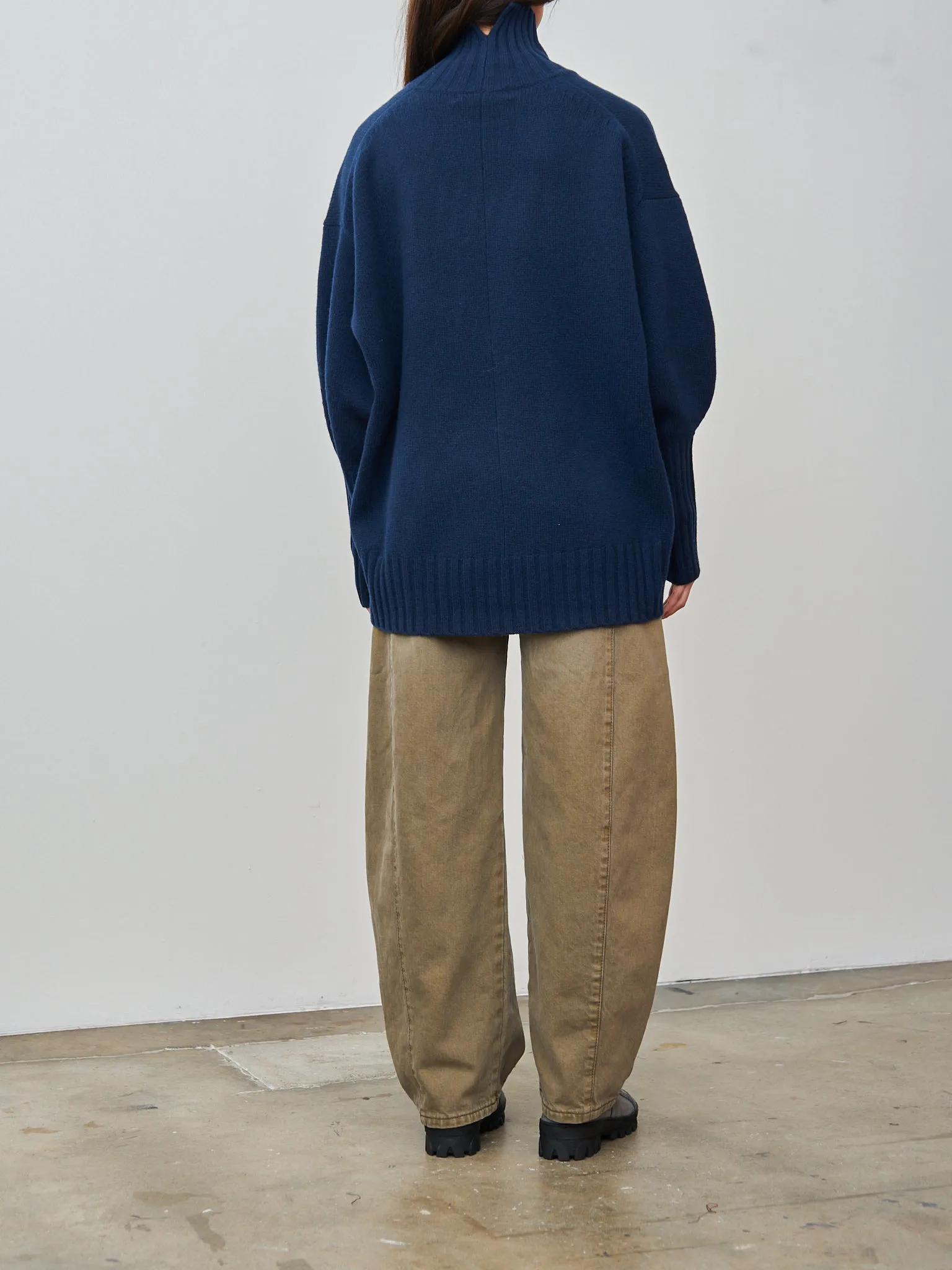 Highcollar Sweater - Indigo