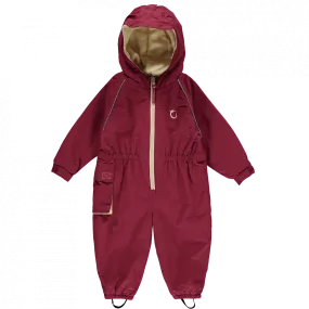 Hippychick Raspberry All-In-One Fleece lined Puddle Suit