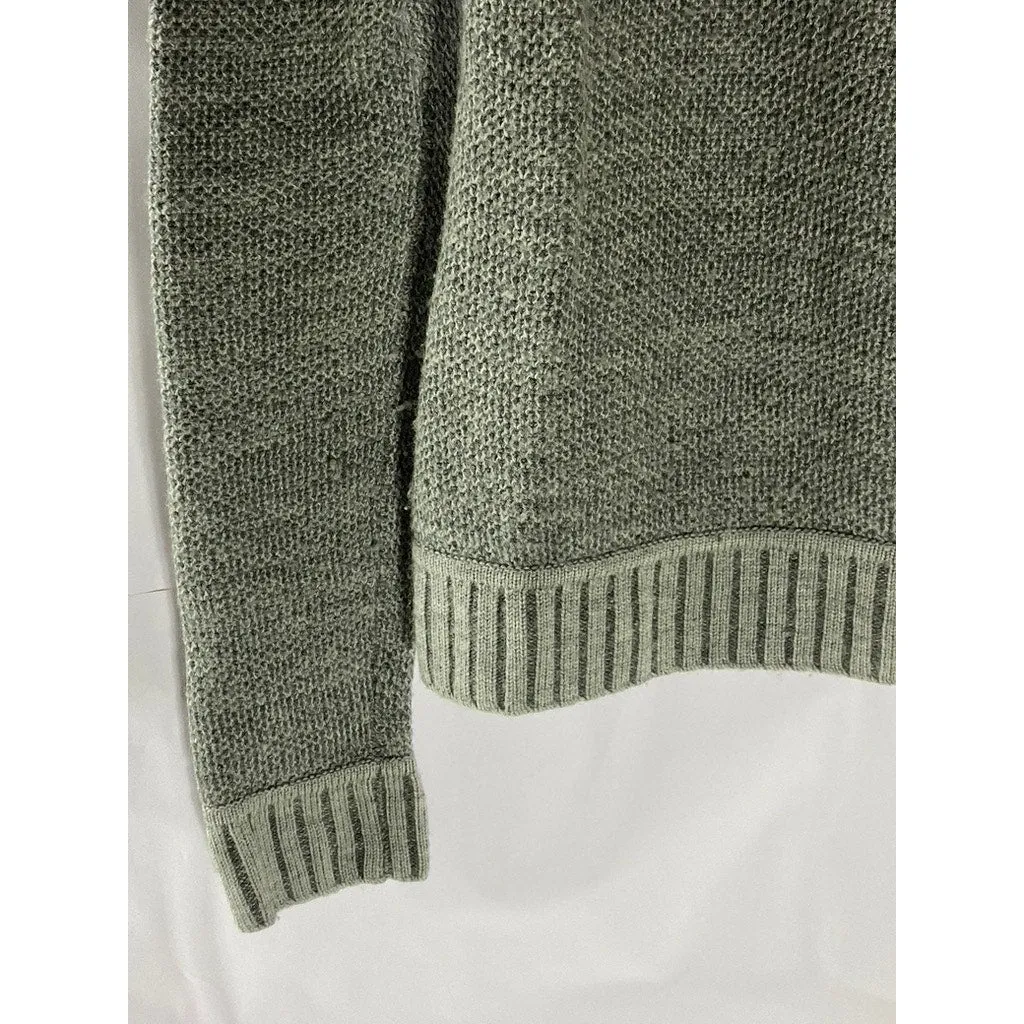 HORNY TOAD Women's Gray Eclair Knit Merino Wool Long Sleeve Sweater SZ S