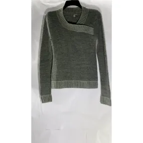 HORNY TOAD Women's Gray Eclair Knit Merino Wool Long Sleeve Sweater SZ S