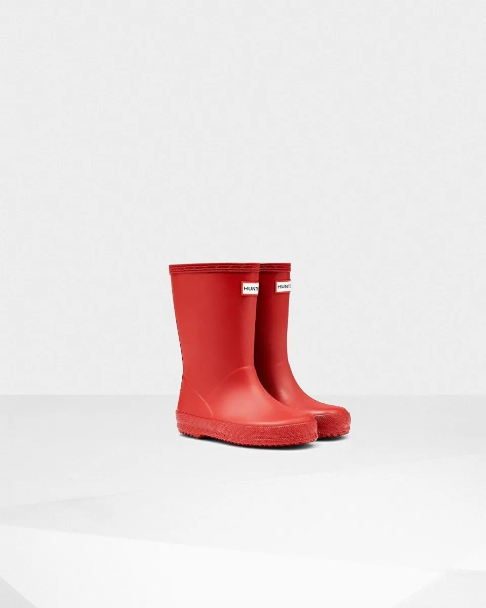 Hunter Original Kids First Classic Rain Boots Red