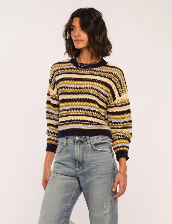 Indigo Striped Feliz Sweater