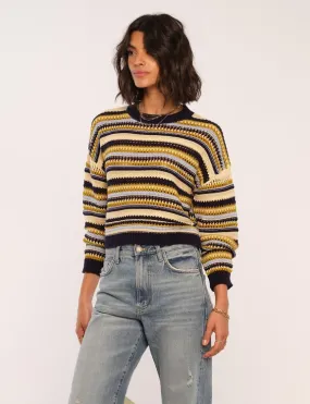 Indigo Striped Feliz Sweater