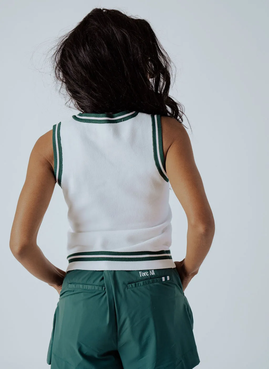 Jen Sweater Vest - White