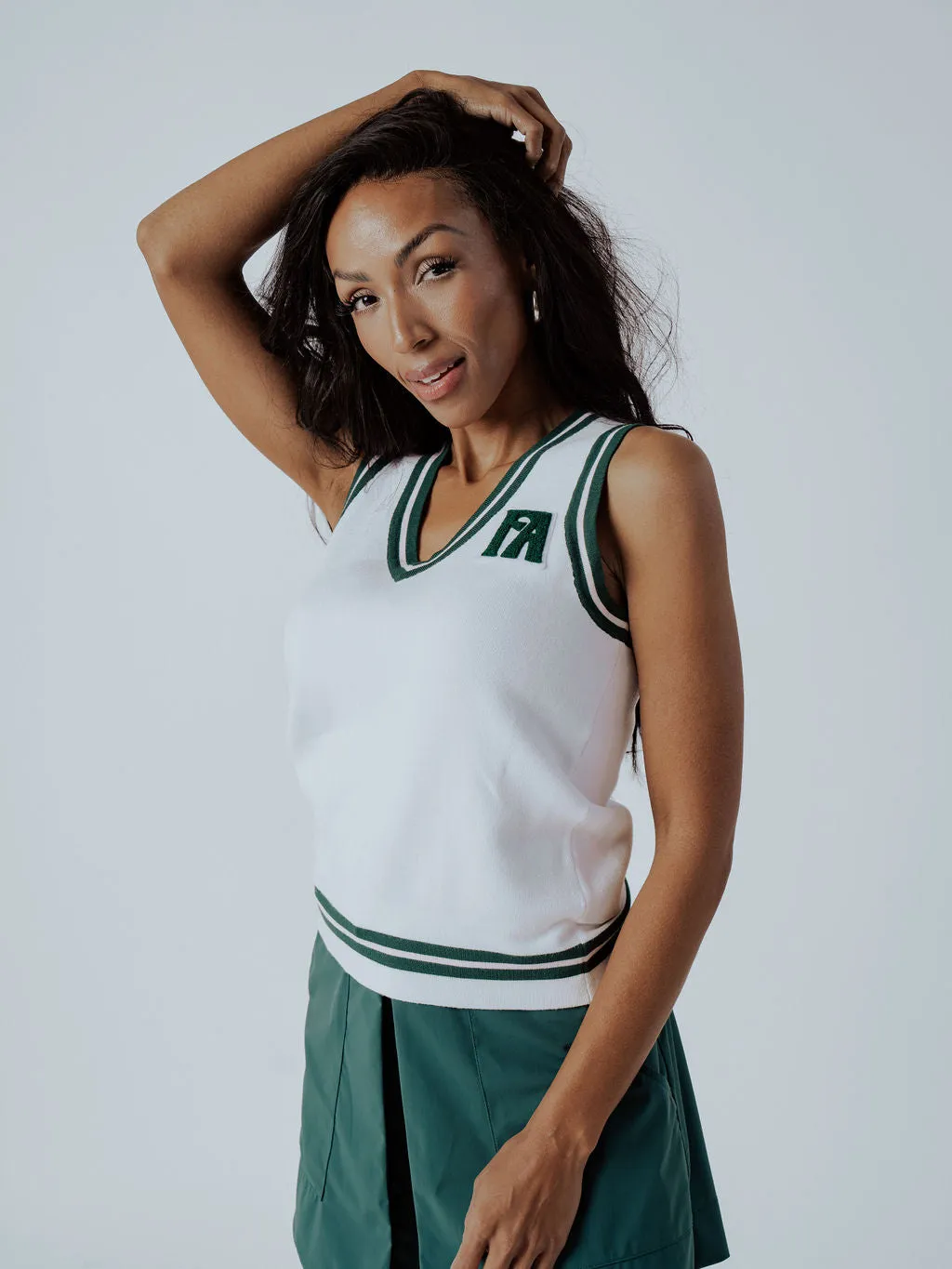Jen Sweater Vest - White