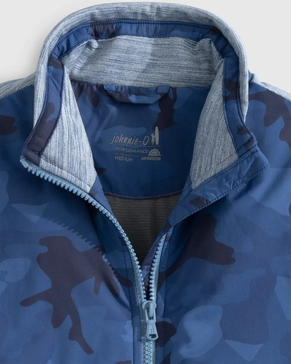 Johnnie-O Leroy Performance Mixed Media Camo Vest