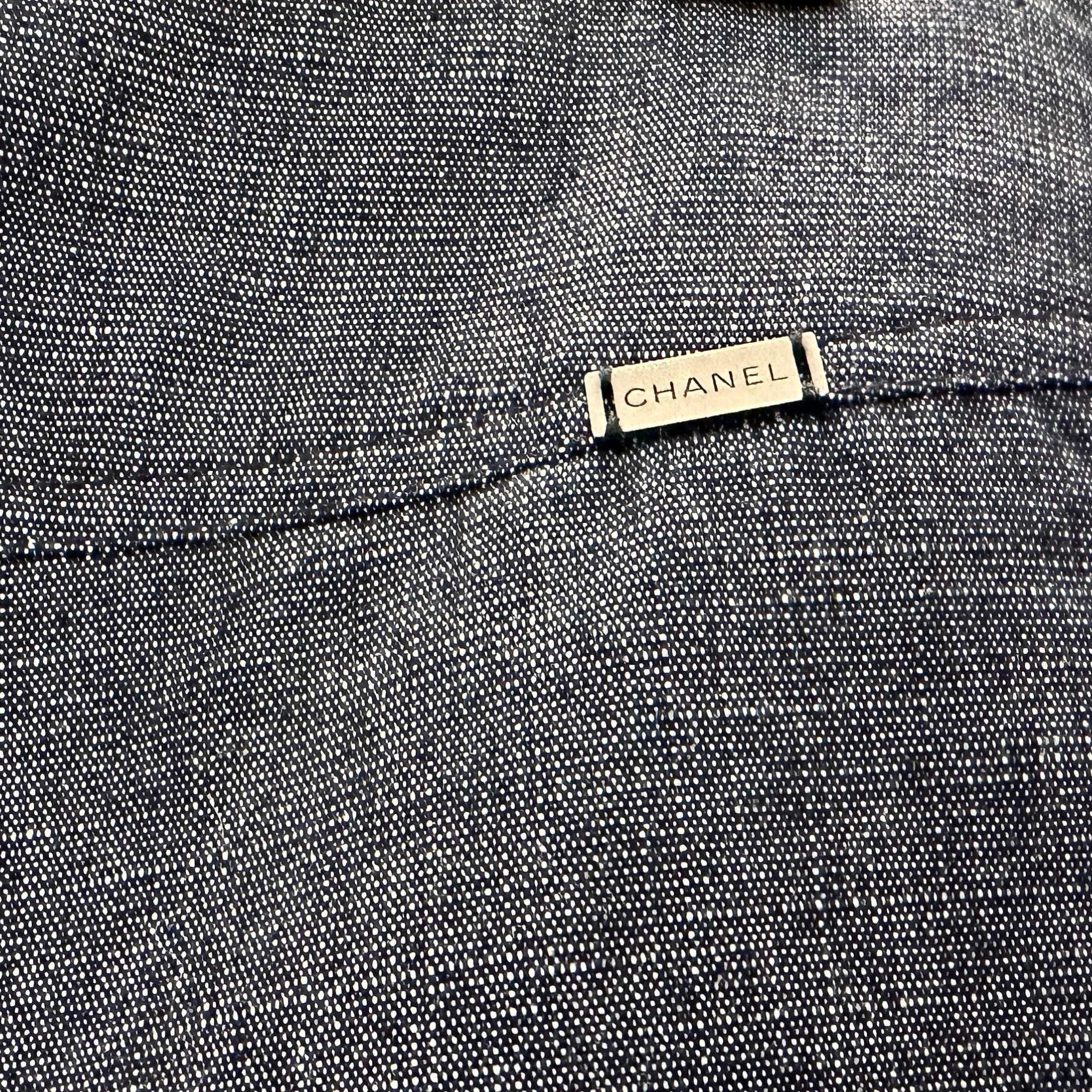 Logo Sequins Embellished Trucker Jacket Set (Pre-loved)