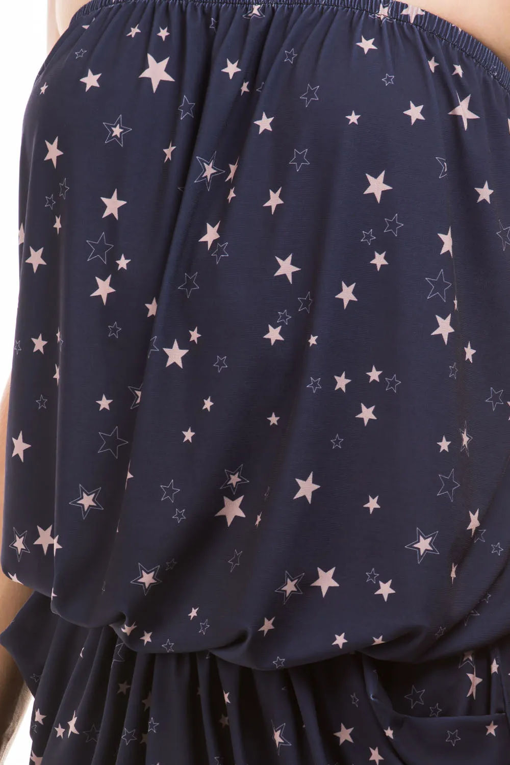 LOOSE POCKET TUBE DRESS (NAVY STAR)-JD6871