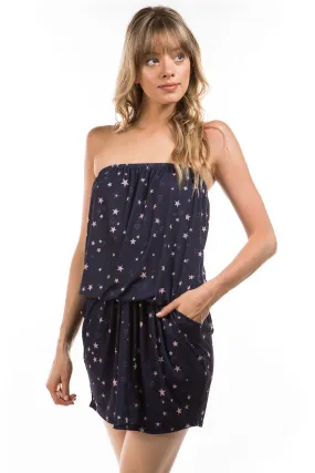 LOOSE POCKET TUBE DRESS (NAVY STAR)-JD6871