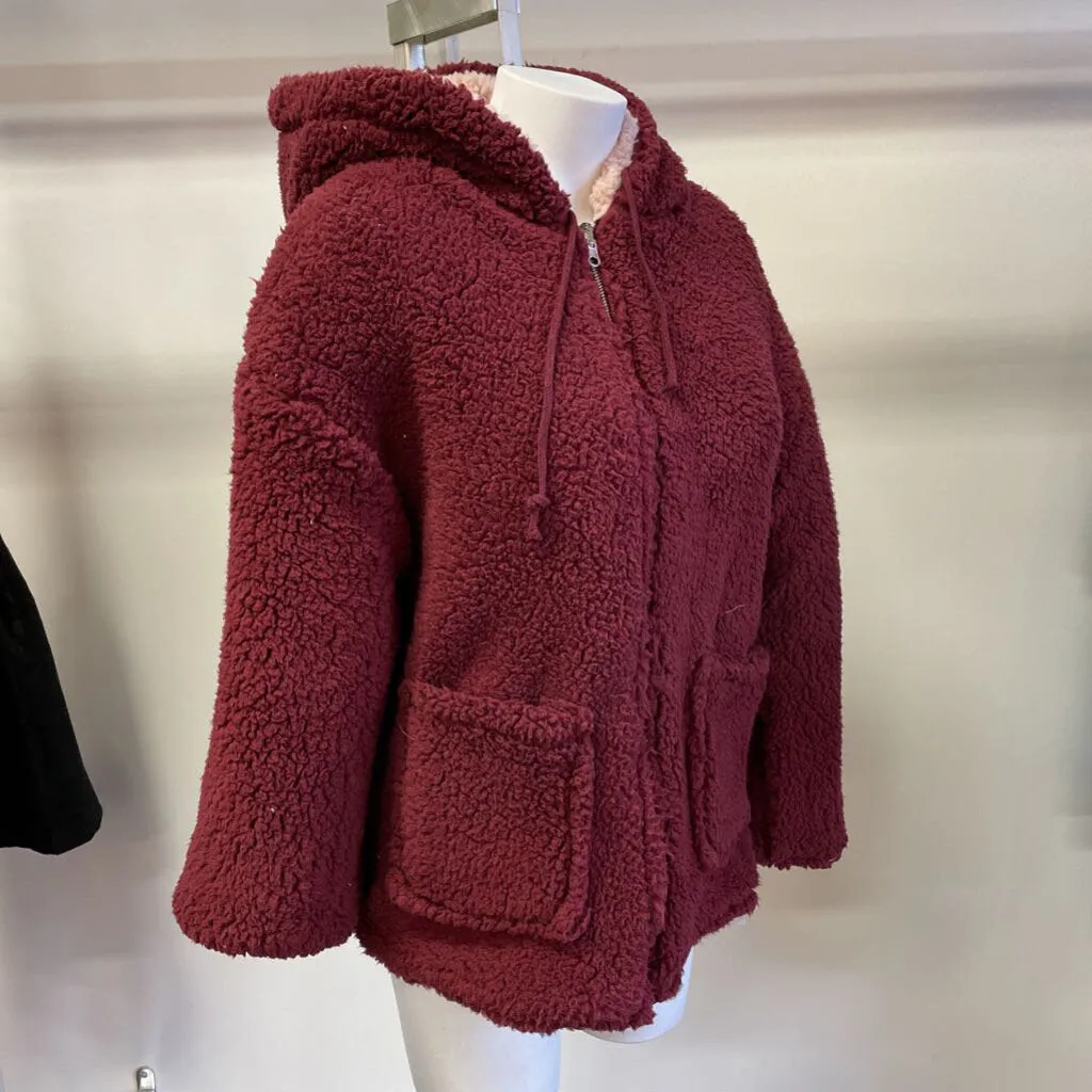 Love Tree reversible teddy jacket NWT S